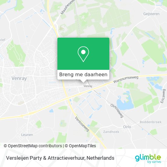 Versleijen Party & Attractieverhuur kaart