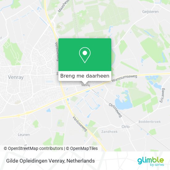 Gilde Opleidingen Venray kaart