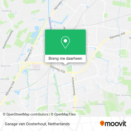 Garage van Oosterhout kaart