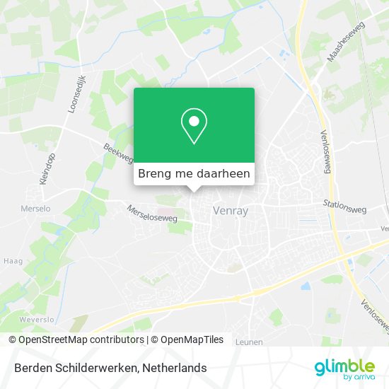 Berden Schilderwerken kaart