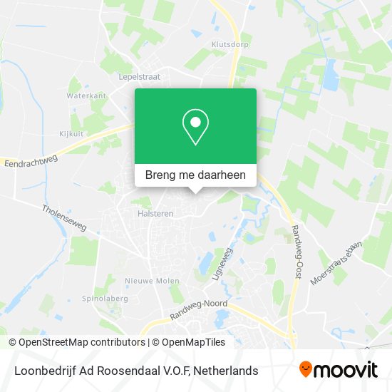 Loonbedrijf Ad Roosendaal V.O.F kaart