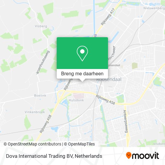 Dova International Trading BV kaart