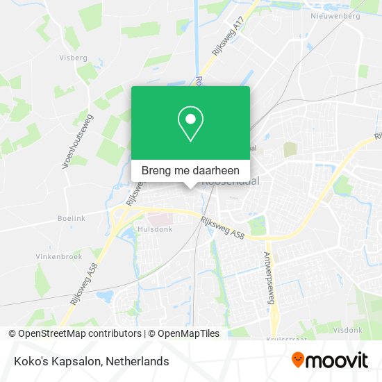 Koko's Kapsalon kaart