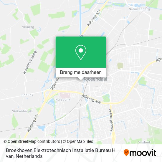 Broekhoven Elektrotechnisch Installatie Bureau H van kaart