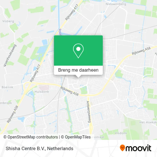 Shisha Centre B.V. kaart