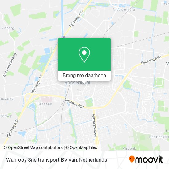 Wanrooy Sneltransport BV van kaart