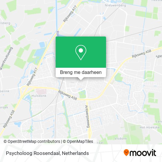 Psycholoog Roosendaal kaart