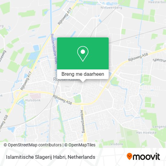 Islamitische Slagerij Habri kaart