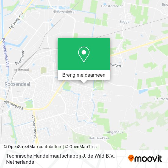 Technische Handelmaatschappij J. de Wild B.V. kaart