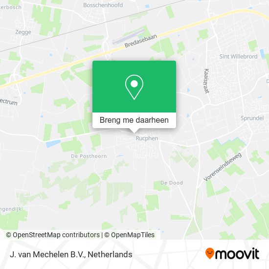 J. van Mechelen B.V. kaart