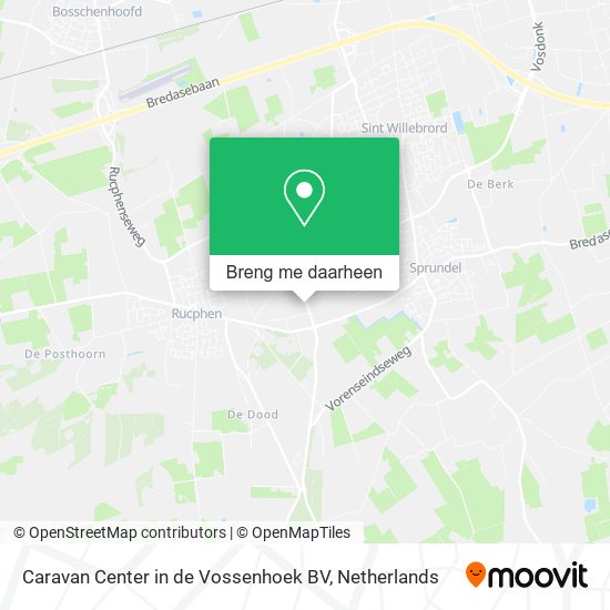 Caravan Center in de Vossenhoek BV kaart