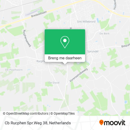 Cb Rucphen Spr.Weg 38 kaart