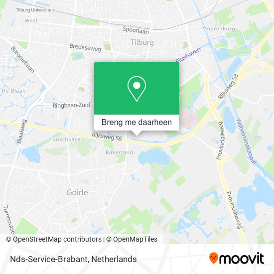 Nds-Service-Brabant kaart