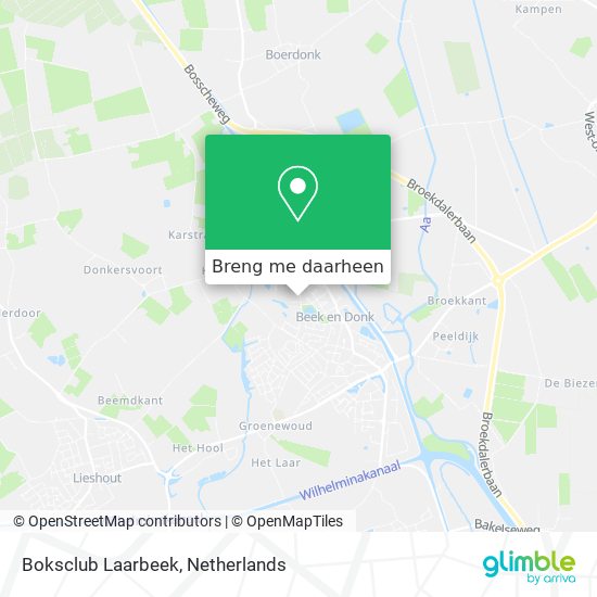Boksclub Laarbeek kaart