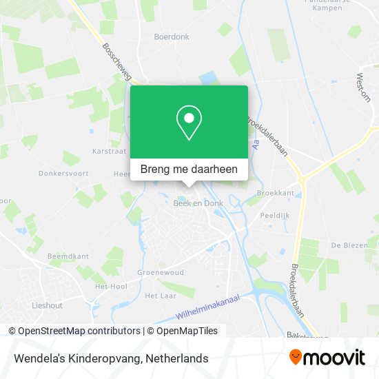 Wendela's Kinderopvang kaart