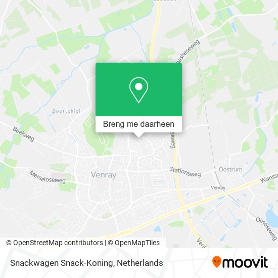 Snackwagen Snack-Koning kaart