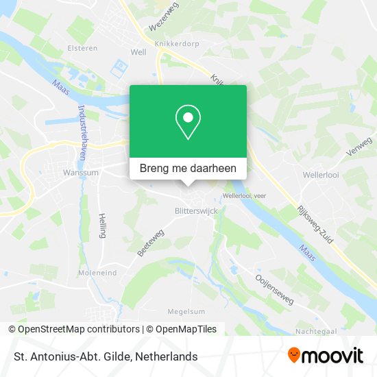 St. Antonius-Abt. Gilde kaart