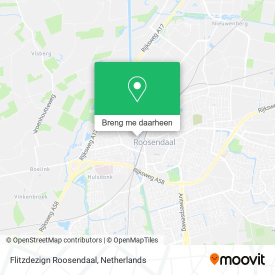 Flitzdezign Roosendaal kaart