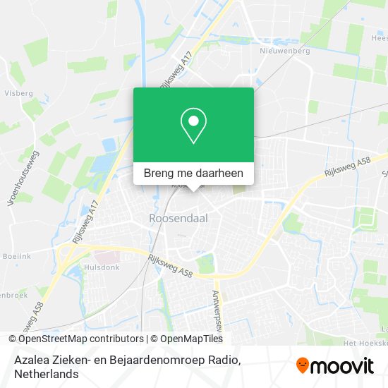 Azalea Zieken- en Bejaardenomroep Radio kaart