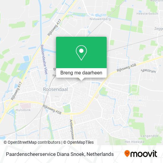 Paardenscheerservice Diana Snoek kaart