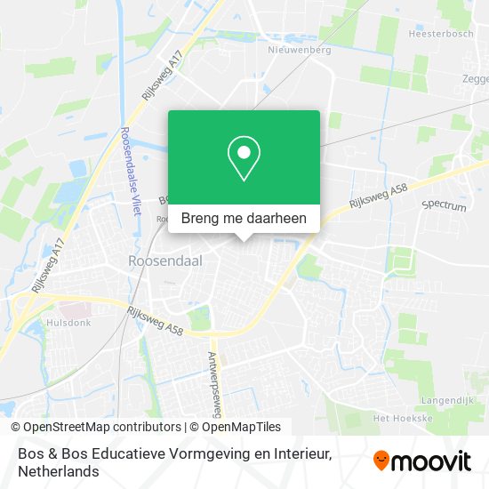 Bos & Bos Educatieve Vormgeving en Interieur kaart