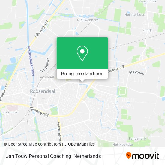 Jan Touw Personal Coaching kaart