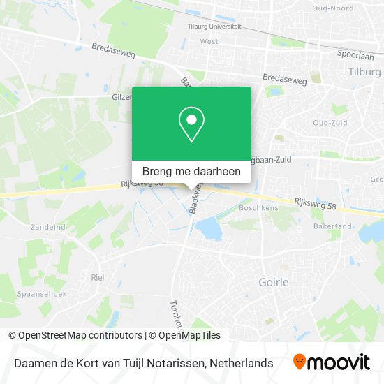 Daamen de Kort van Tuijl Notarissen kaart