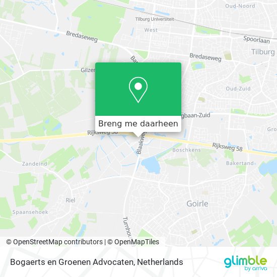 Bogaerts en Groenen Advocaten kaart