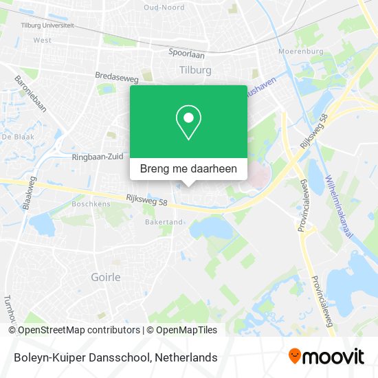 Boleyn-Kuiper Dansschool kaart
