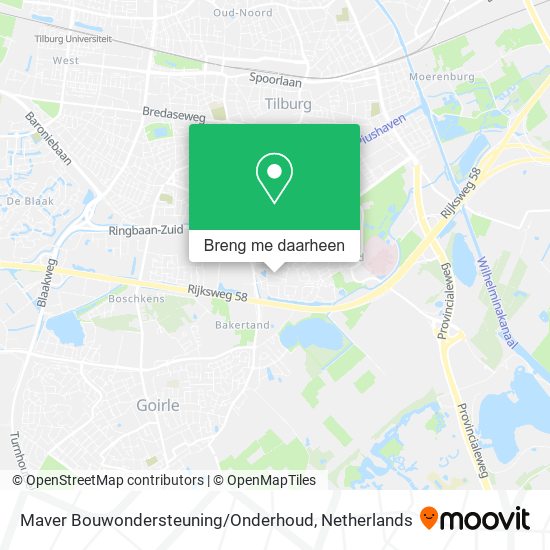 Maver Bouwondersteuning / Onderhoud kaart