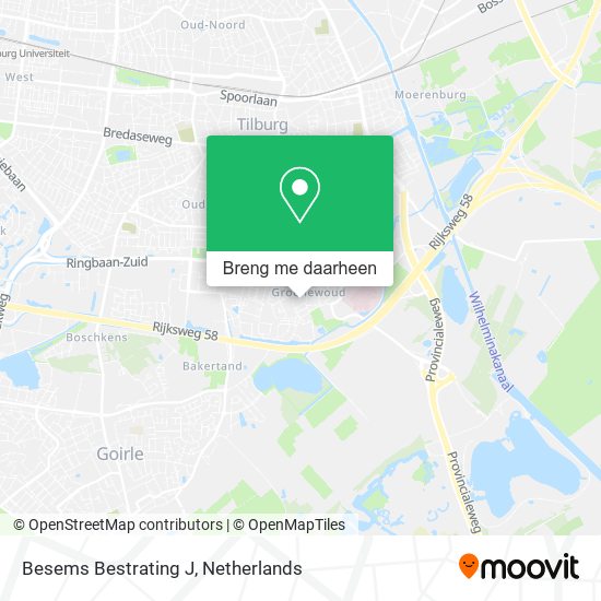 Besems Bestrating J kaart