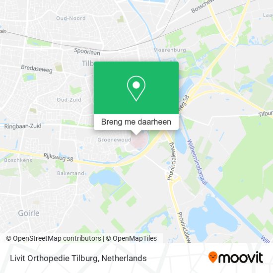 Livit Orthopedie Tilburg kaart