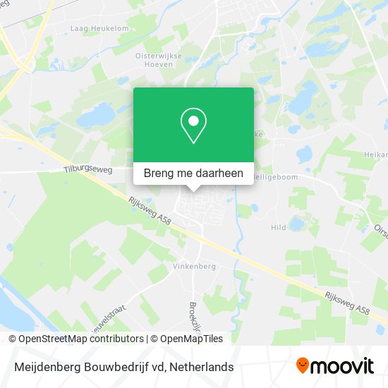 Meijdenberg Bouwbedrijf vd kaart