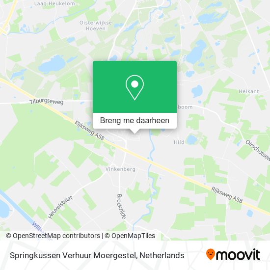 Springkussen Verhuur Moergestel kaart