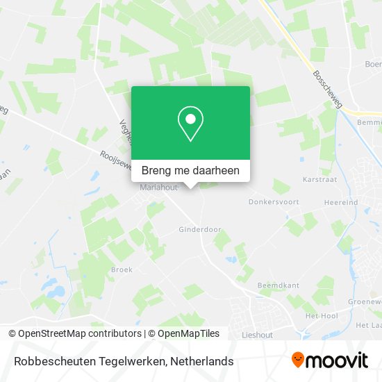 Robbescheuten Tegelwerken kaart