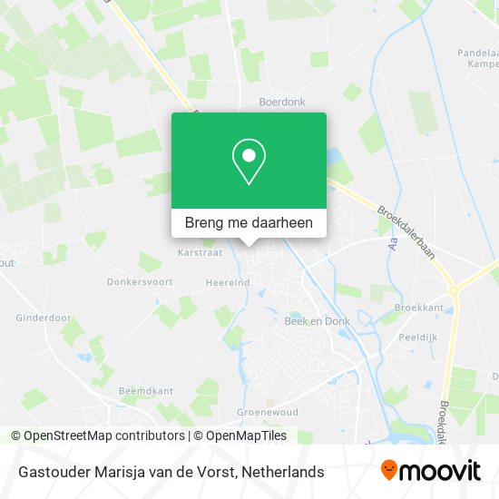 Gastouder Marisja van de Vorst kaart