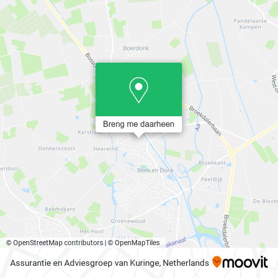 Assurantie en Adviesgroep van Kuringe kaart