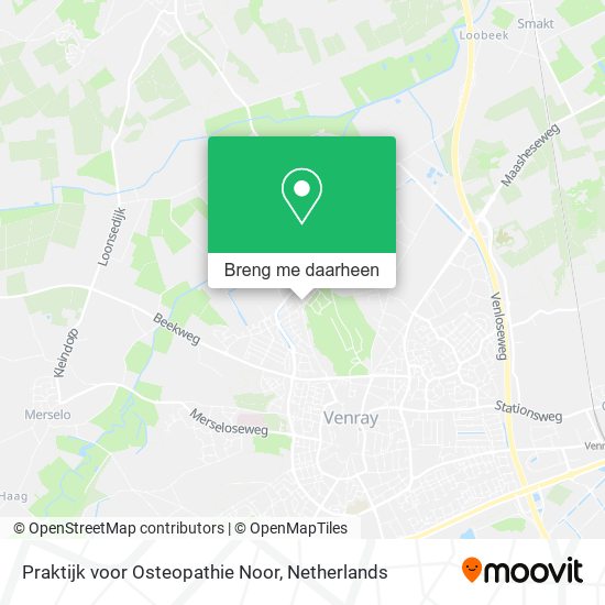 Praktijk voor Osteopathie Noor kaart