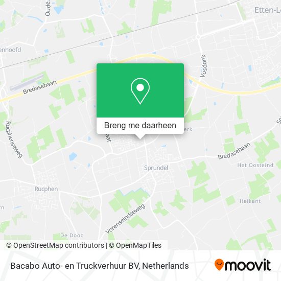 Bacabo Auto- en Truckverhuur BV kaart