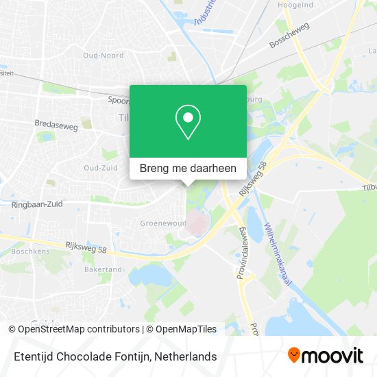 Etentijd Chocolade Fontijn kaart