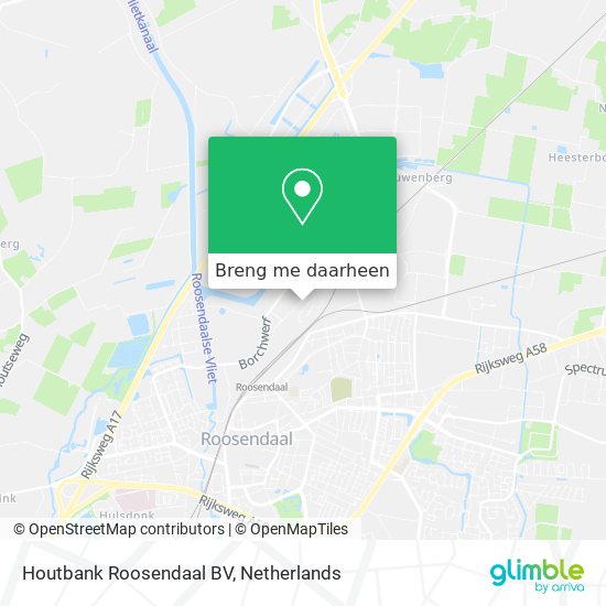 Houtbank Roosendaal BV kaart