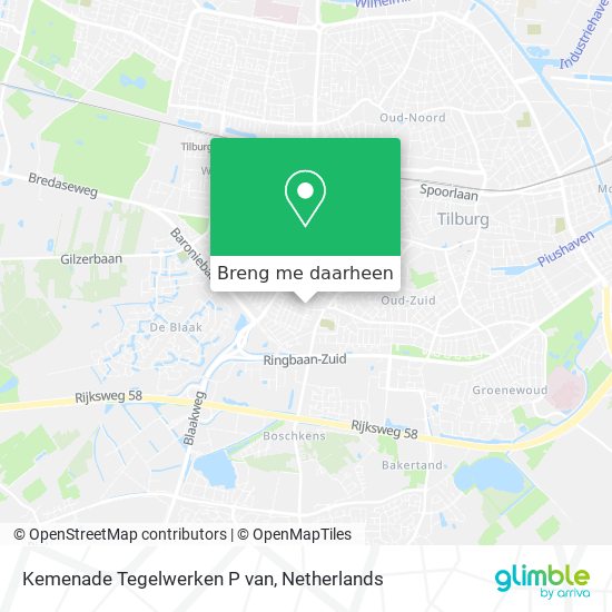 Kemenade Tegelwerken P van kaart