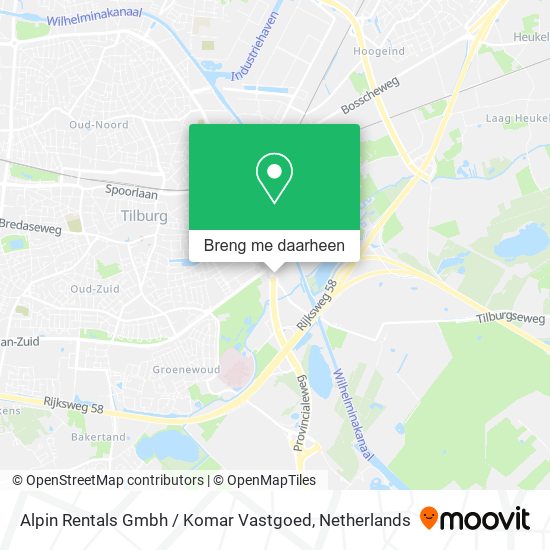 Alpin Rentals Gmbh / Komar Vastgoed kaart