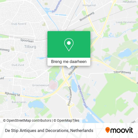 De Stip Antiques and Decorations kaart
