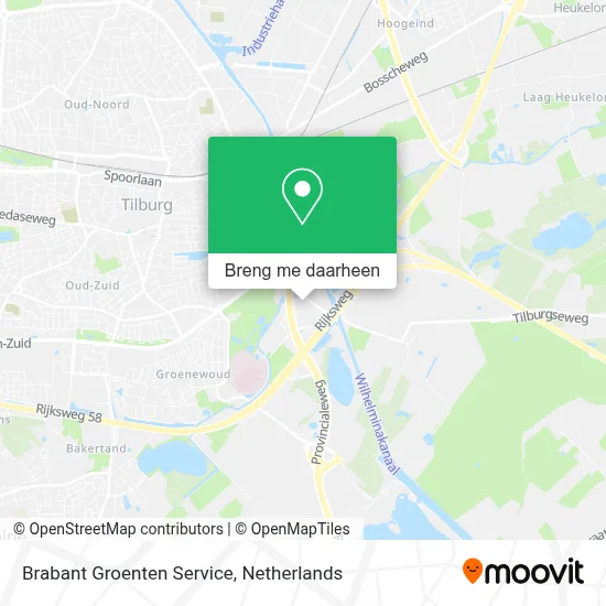 Brabant Groenten Service kaart