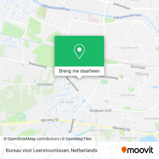 Bureau voor Leerstoornissen kaart
