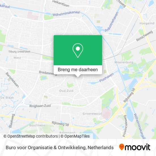 Buro voor Organisatie & Ontwikkeling kaart