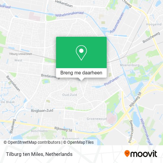 Tilburg ten Miles kaart