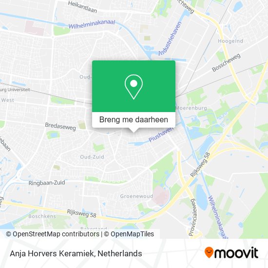 Anja Horvers Keramiek kaart