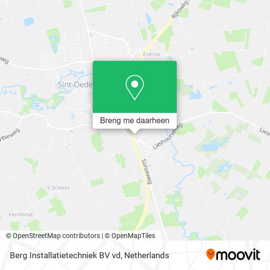 Berg Installatietechniek BV vd kaart